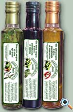 tre olii extravergini aromatizzati